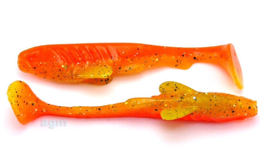 Crazy Fish 4&Quot; Tough - 15D Fire Orange (6Pcs)