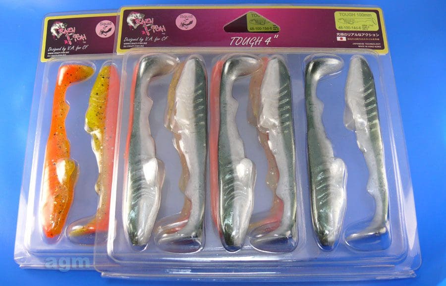 Crazy Fish 4&Quot; Tough - 14D Olive Shimmer (6Pcs)