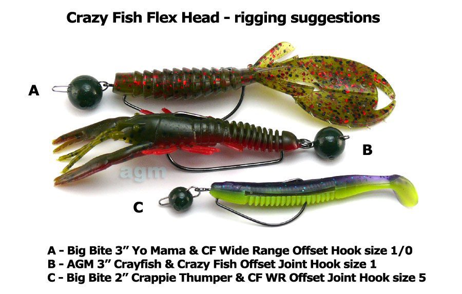 Crazy Fish Flex Head 2G - Watermelon (10Pcs)