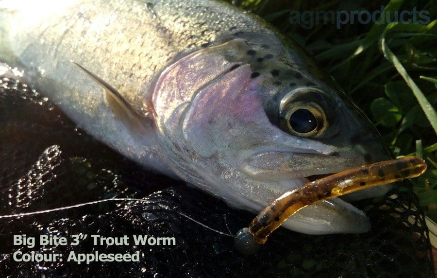 Big Bite 3&Quot; Trout Worm - Red/Yellow (10Pcs)