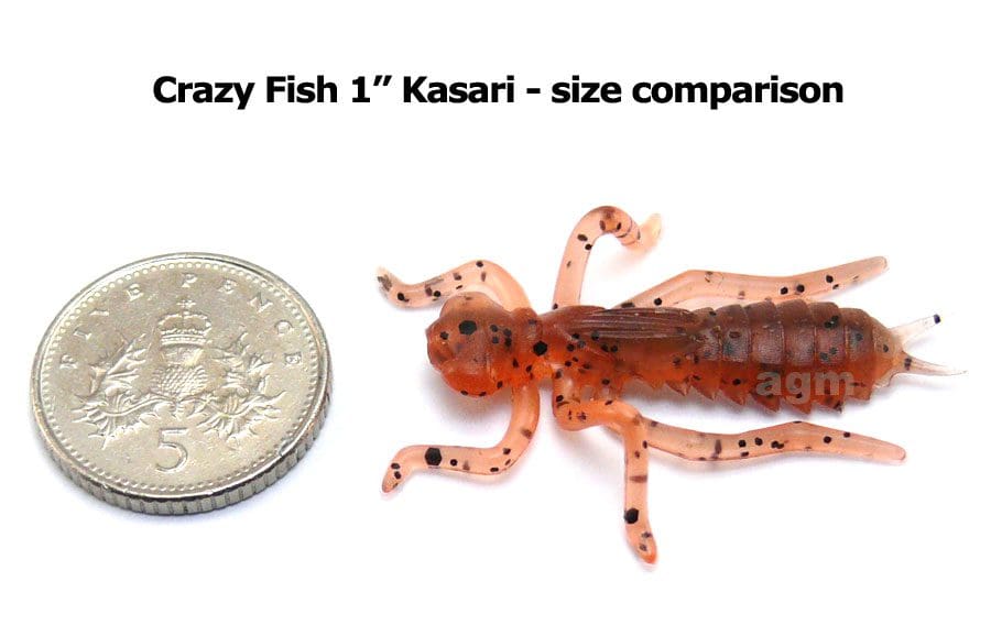 Crazy Fish 1&Quot; Floating Kasari - 8D Orange Coffee (8Pcs)