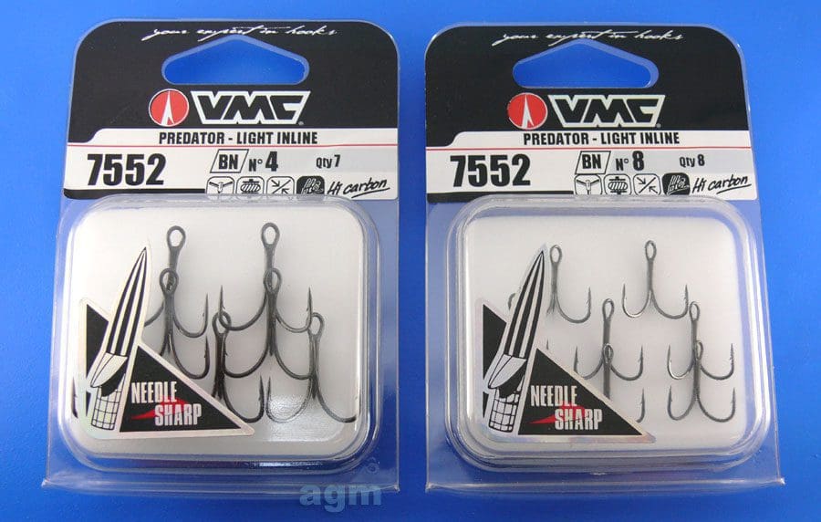 Vmc 7552 Bn Light Inline Treble Hook - Size 4 (7Pcs)