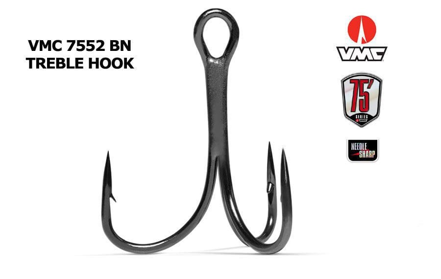 Vmc 7552 Bn Light Inline Treble Hook - Size 4 (7Pcs)