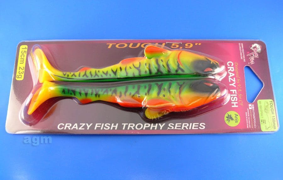 Crazy Fish Trophy Series 5.9&Quot; Tough - Cp04 Fire Perch (2Pcs)