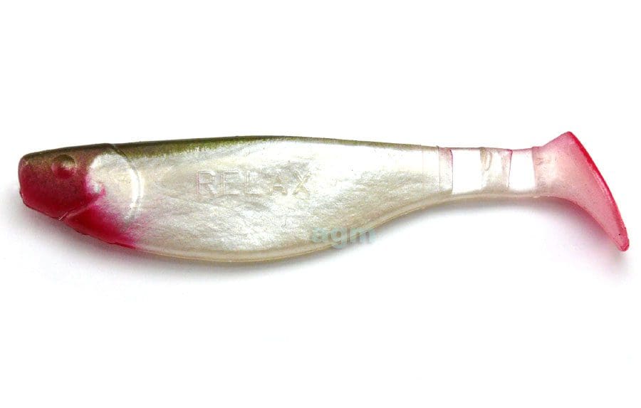 Relax 4&Quot; Kopyto Shad - Pearl/Olive Back