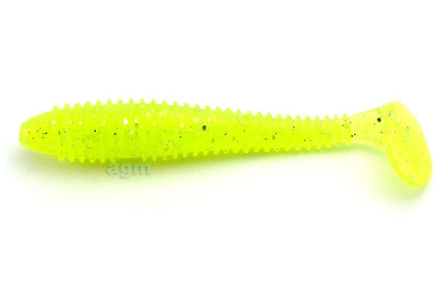 Crazy Fish 2.7In Vibro Fat Green Acid 5Pcs