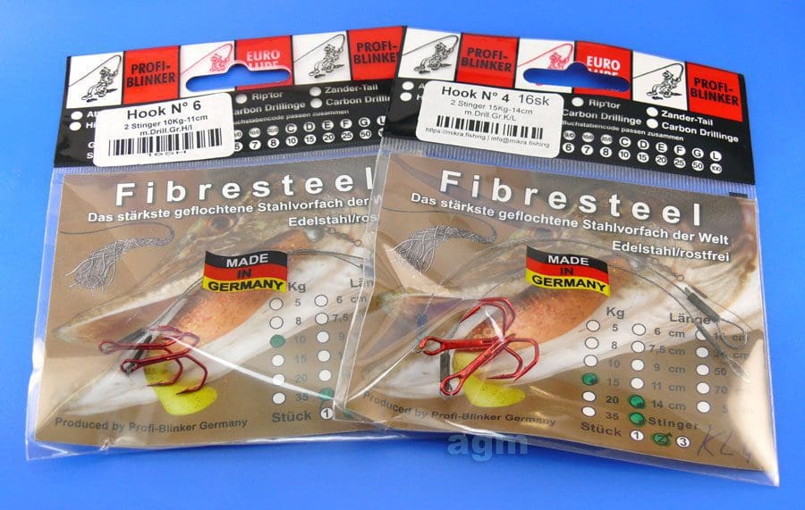 Profi-Blinker Fibresteel Stinger 11Cm 10Kg/22Lb - Size 6 (2Pcs)