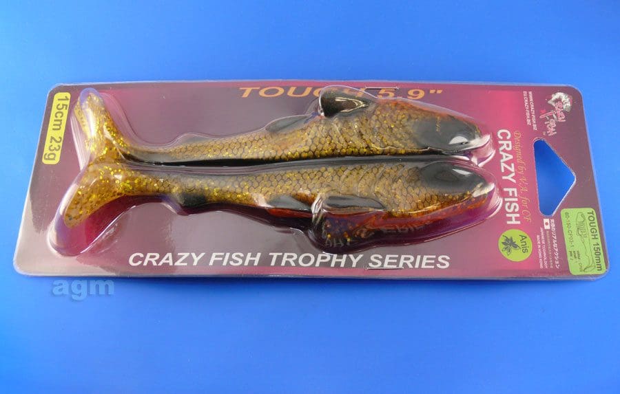 Crazy Fish Trophy Series 5.9&Quot; Tough - Cp03 Gold Roach (2Pcs)