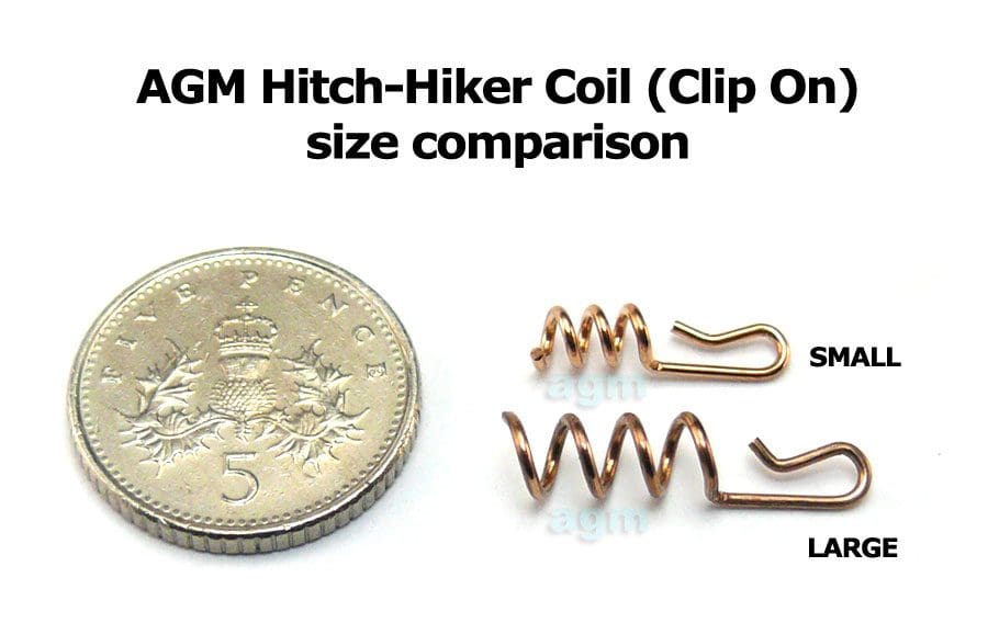 Agm Hitch-Hiker Coil (Clip-On) - Large (10Pcs)