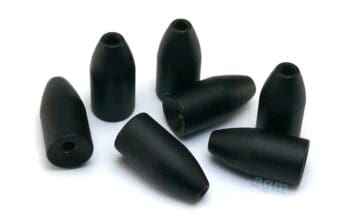 AGM Brass Worm Weight 3.5g Matt Black 10pcs