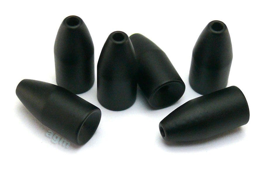 Agm Brass Worm Weight 5.3G Matt Black 8Pcs