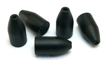 AGM Brass Worm Weight 7g Matt Black 7pcs