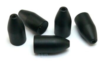 AGM Brass Worm Weight 7g Matt Black 7pcs
