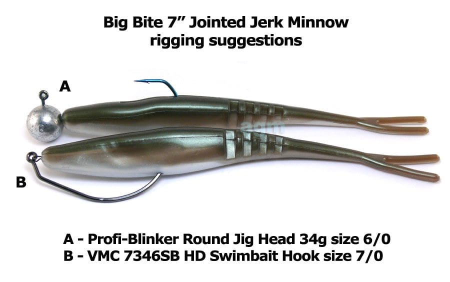 Big Bite 7&Quot; Jointed Jerk Minnow - Arkansas Shiner (5Pcs)