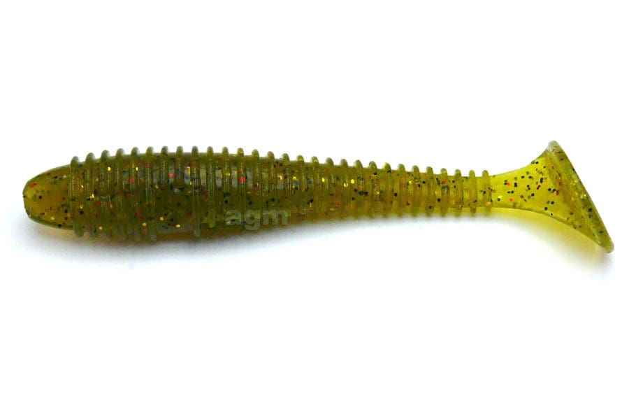 Crazy Fish 2.7In Vibro Fat Olive 5Pcs