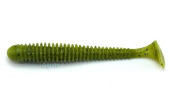 Crazy Fish 3.4in Floating Vibro Worm Watermelon 5pcs