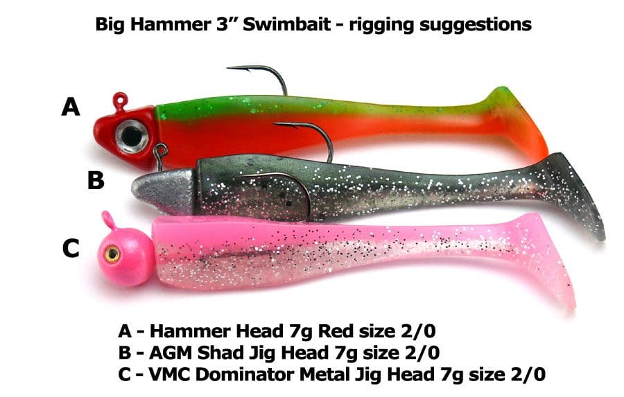 Big Hammer 3&Quot; Swimbait - Silver Phantom (5Pcs)