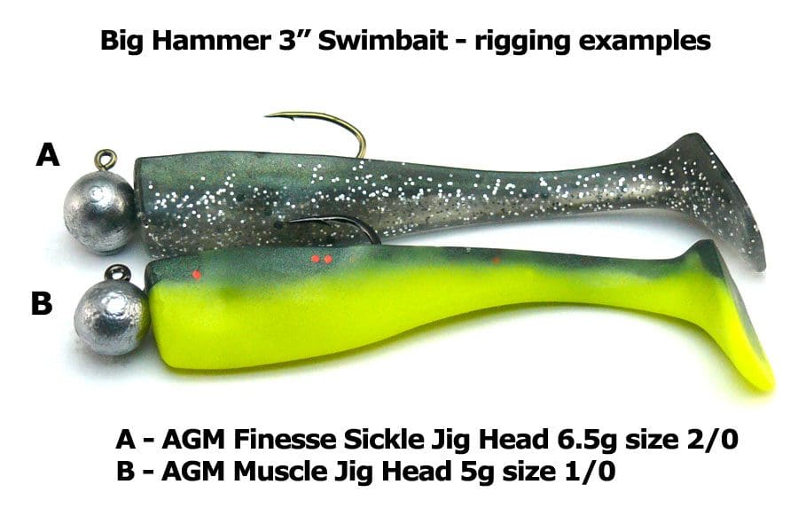 Big Hammer 3&Quot; Swimbait - Silver Phantom (5Pcs)