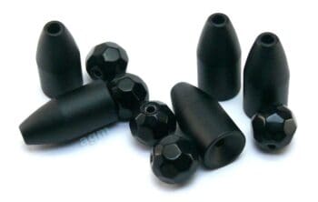 AGM Brass Glass Combo Bullet Worm Weight 5.3g 5pcs