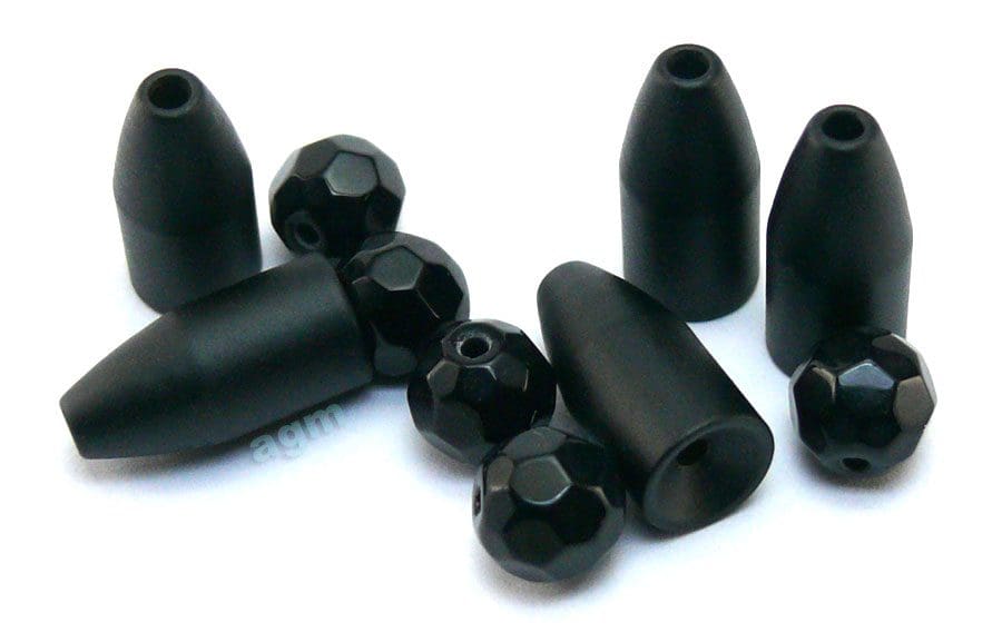 Agm Brass Glass Combo Bullet Worm Weight 5.3G 5Pcs
