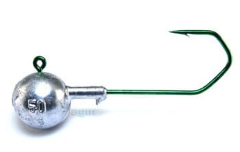 Profi Blinker Round Jig Head 45g Green Size 6/0 2pcs