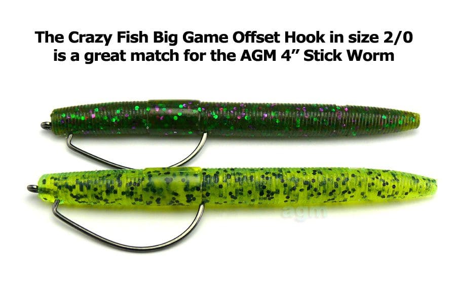 Agm 4&Quot; Stick Worm - Chartreuse Pepper (8Pcs)