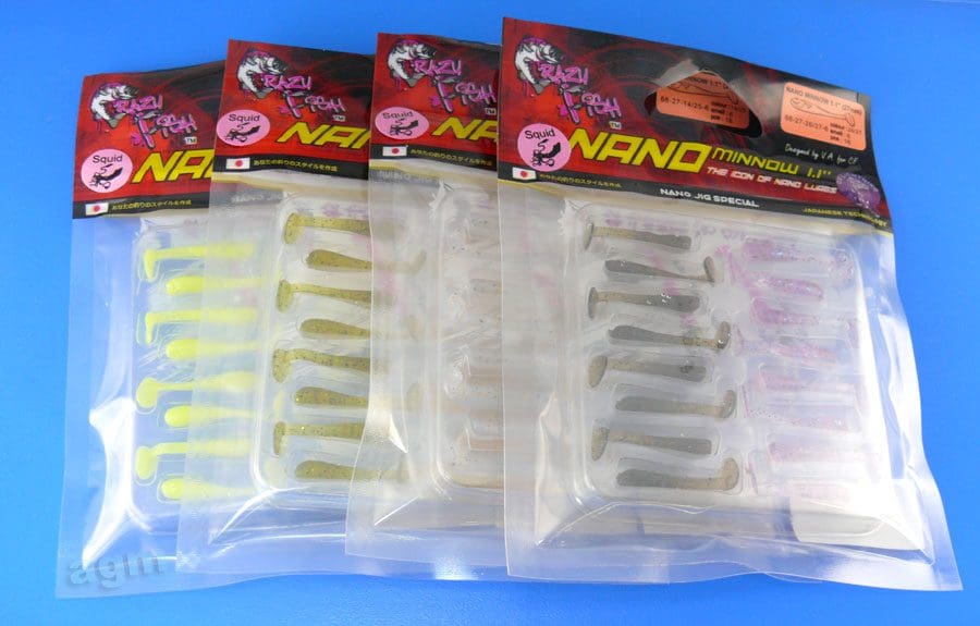 Crazy Fish 1.1&Quot; Nano Minnow - Ultraviolet/Dark Beer (16Pcs)