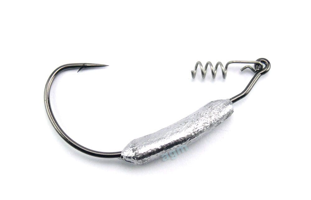 Agm Weighted Wide Gape Hook 7G Size 3/0 5Pcs