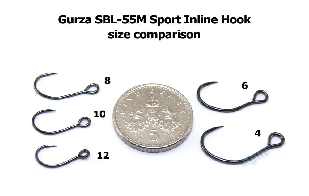 Gurza Sbl-55M Barbless Sport Inline Hook - Size 10 (8Pcs) - Image 2