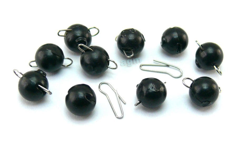 Agm Jiggle Cheb Head 2G Black 10Pcs