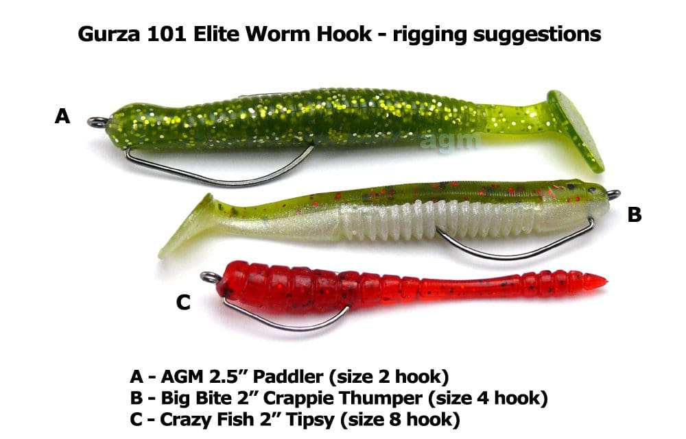 Gurza 101 Le Elite Worm Hook - Size 4 (6Pcs) - Image 2
