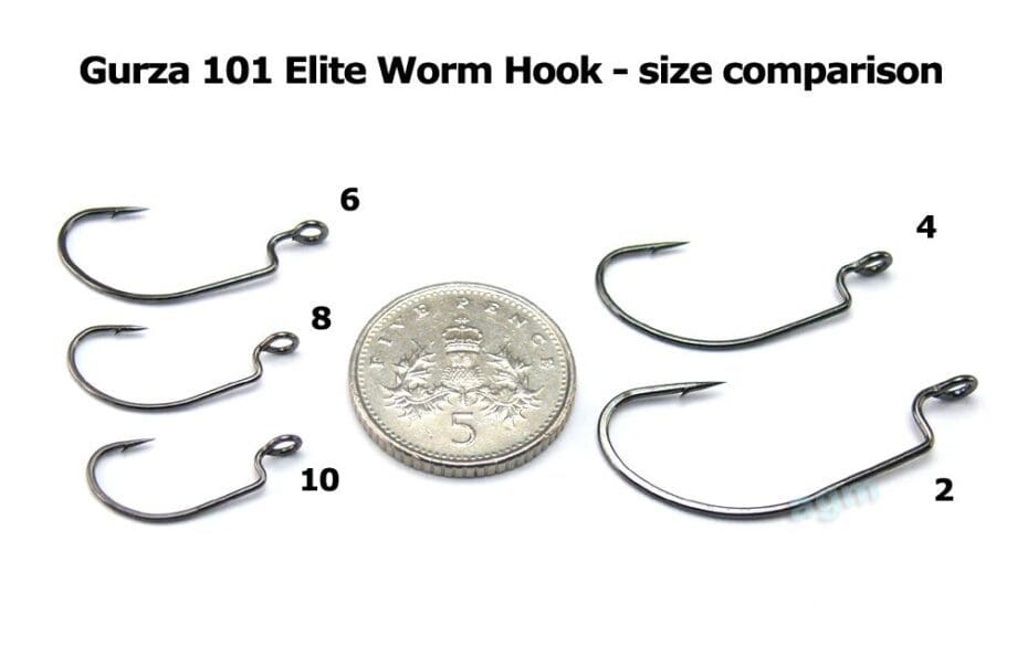 Gurza 101 Le Elite Worm Hook - Size 4 (6Pcs) - Image 3