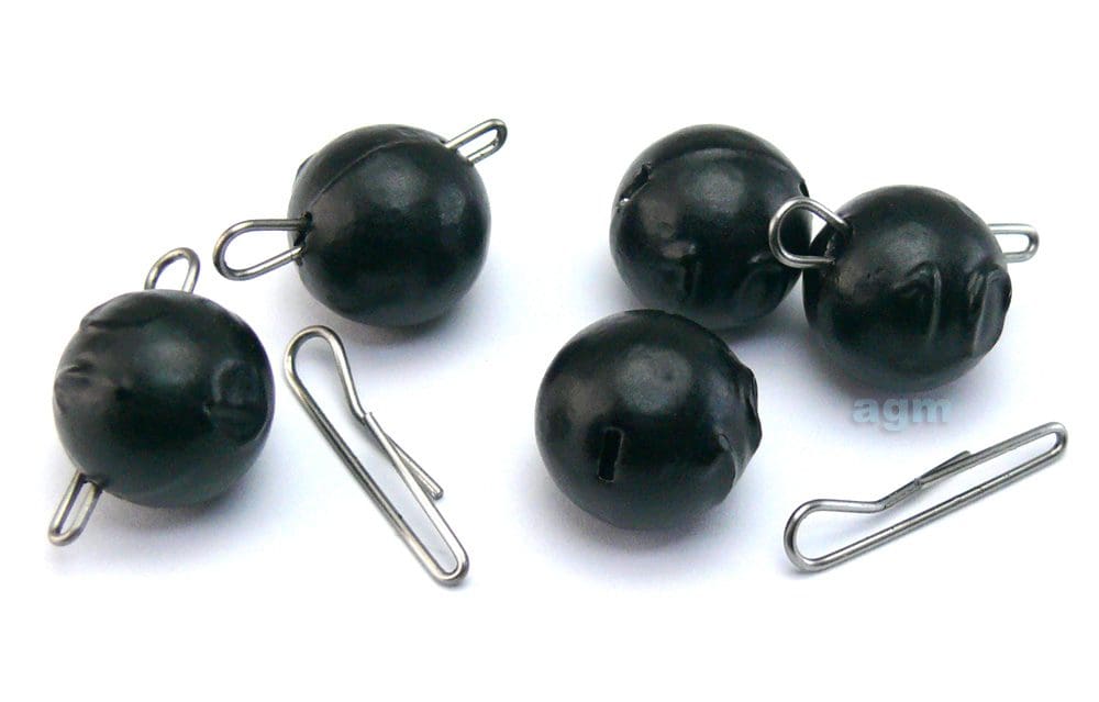 Agm Jiggle Cheb Head 10G Black 10Pcs