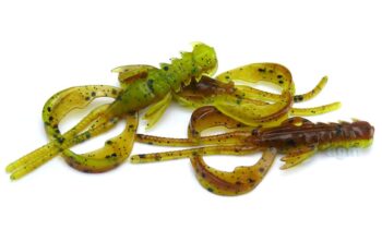 Crazy Fish 1.6in Nimble Swamp Chartreuse 9pcs