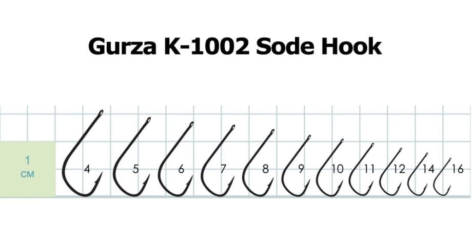 Gurza K-1002 Sode Hook - Size 8 (10Pcs) - Image 4