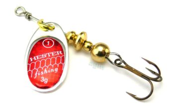 Hester Osprey Spinner 3g - Silver/Red