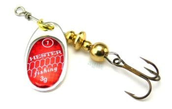 Hester Osprey Spinner 3g Silver Red