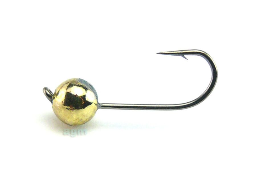 Crazy Fish Tungsten Jig Head Gold 0.75G Size 10 4Pcs