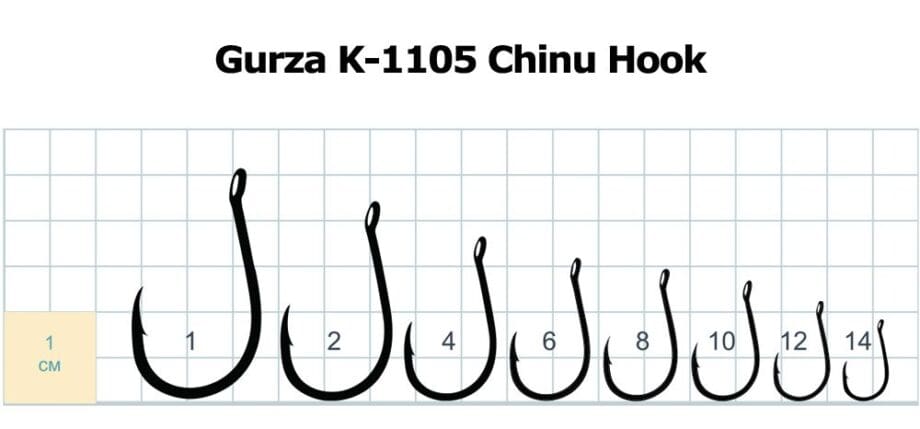 Gurza K-1105 Chinu Hook - Size 10 (10Pcs) - Image 3