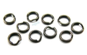 Gurza Stainless Steel Split Ring Size 3 4.95mm/33lb Black 10pcs