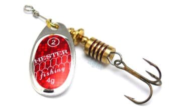 Hester Osprey Spinner 4g Silver Red