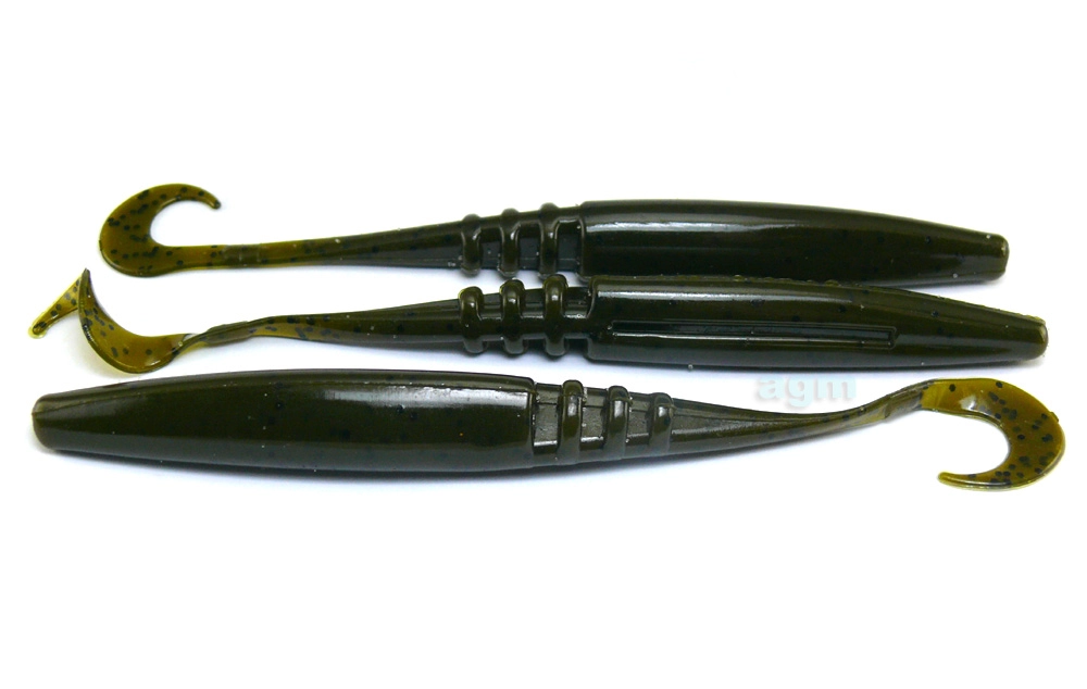 Big Bite 5.5&Quot; Jointed Jerk Minnow Ct - Green Pumpkin (7Pcs)