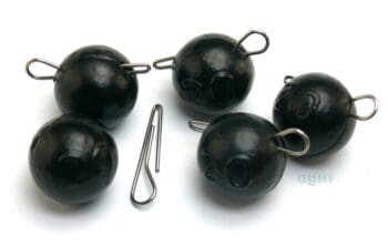 AGM Jiggle Cheb Head 20g Black 5pcs