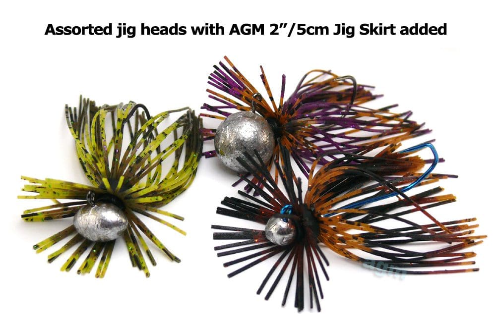 Agm 2&Quot;/5Cm Jig Skirt - Burnt Toast (3Pcs) - Image 2