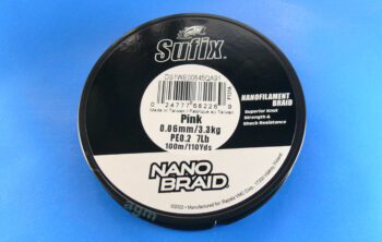 Sufix NanoBraid 3.3kg/7.3lb 100m Pink