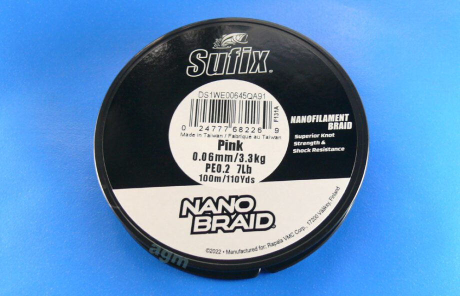 Sufix Nanobraid 3.3Kg/7.3Lb 100M Pink