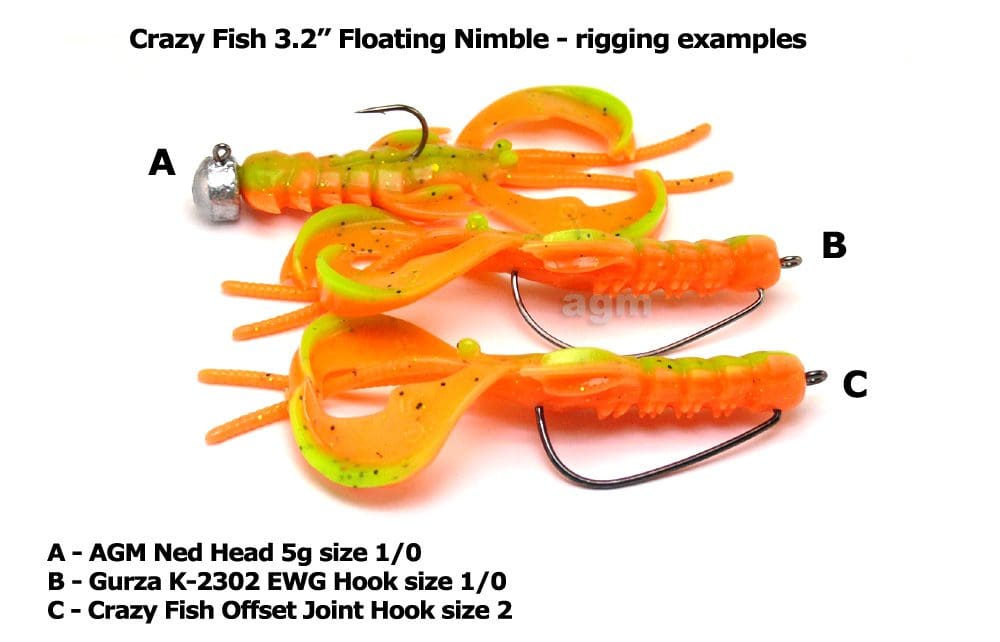 Crazy Fish 3.2&Quot; Floating Nimble - 4D Swamp Chartreuse (6Pcs) - Image 2