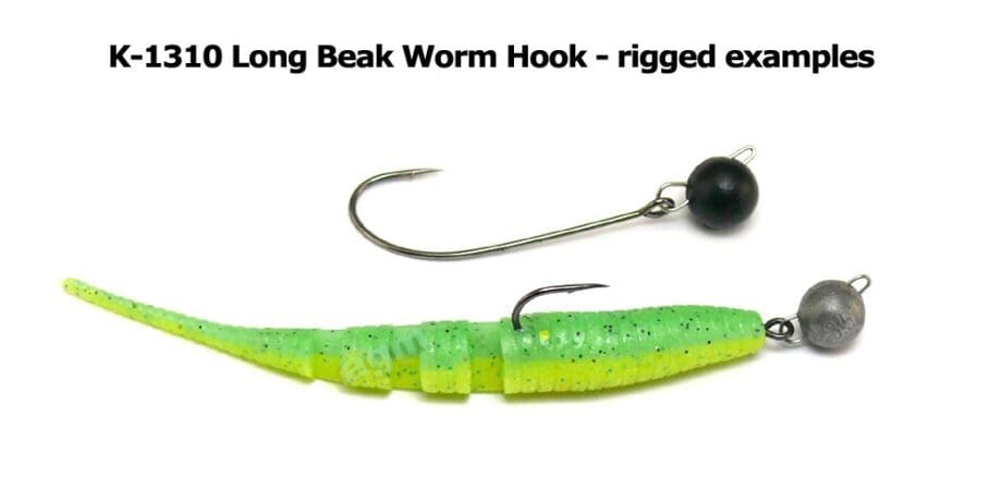 Gurza K-1310 Long Beak Worm Hook Size 2 (12Pcs) - Image 3