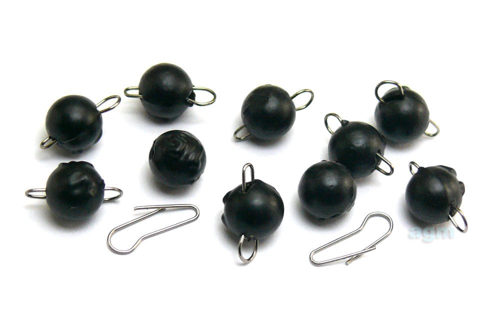 Agm Jiggle Cheb Head 1.5G Black 10Pcs