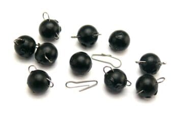 AGM Jiggle Cheb Head 2.5g Black 10pcs